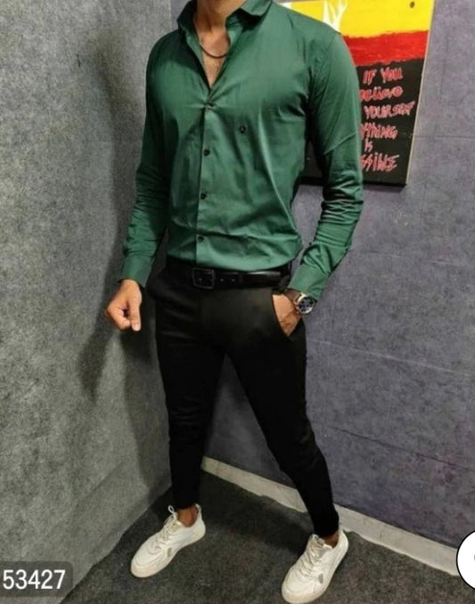 LYCRA SHIRT AND PANT IN GREEN AND BLACK - COMBO